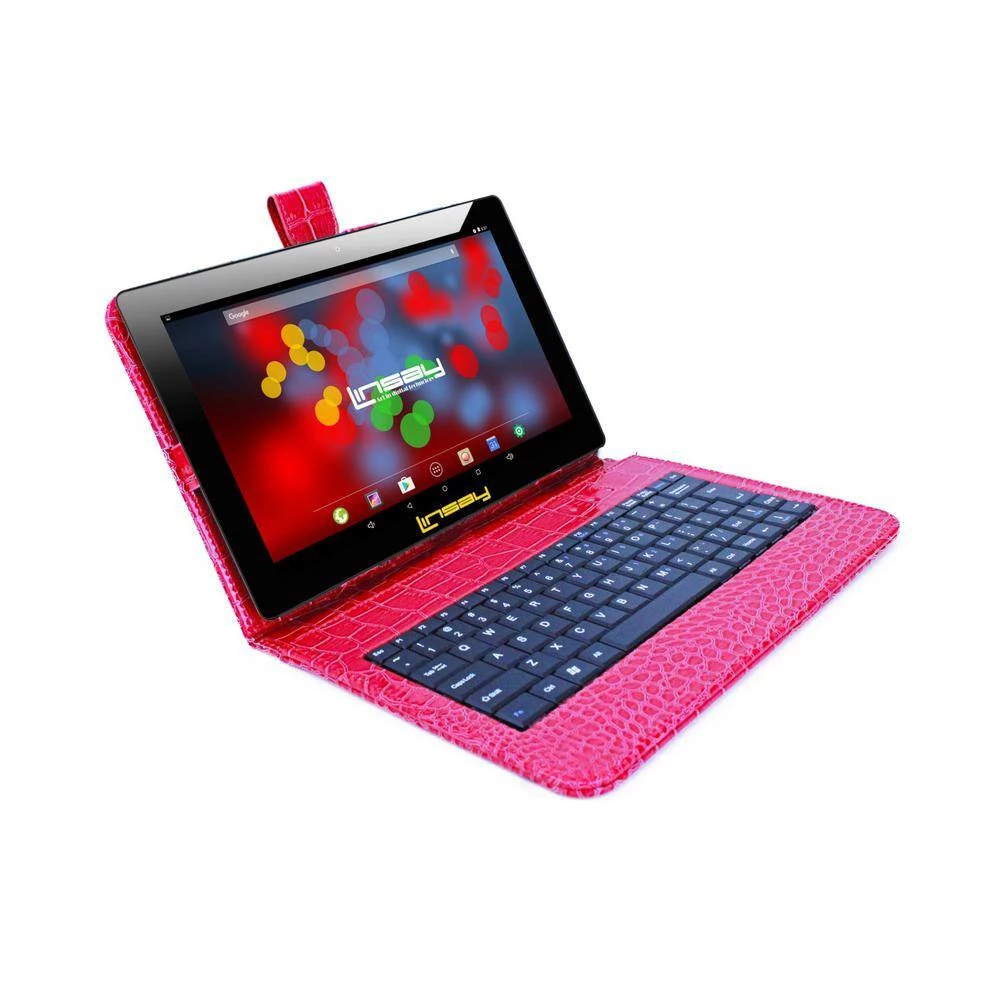 10.1 in. 1280x800 IPS 2GB RAM 32GB Android 12 Tablet with Red Crocodile Keyboard by LINSAY 4 10.1 in. 1280x800 IPS 2GB RAM 32GB Android 12 Tablet with Red Crocodile Keyboard by LINSAY - Image 2