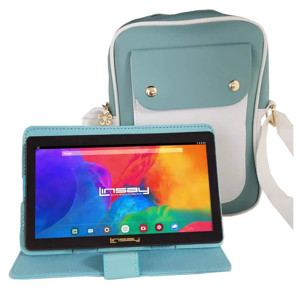 7 in. 2GB RAM 32GB Android 12 Tablet Bundle with Lovely Sky Blue Protective PU leather Case and Fashion Handbag by LINSAY 3 7 in. 2GB RAM 32GB Android 12 Tablet Bundle with Lovely Sky Blue Protective PU leather Case and Fashion Handbag by LINSAY