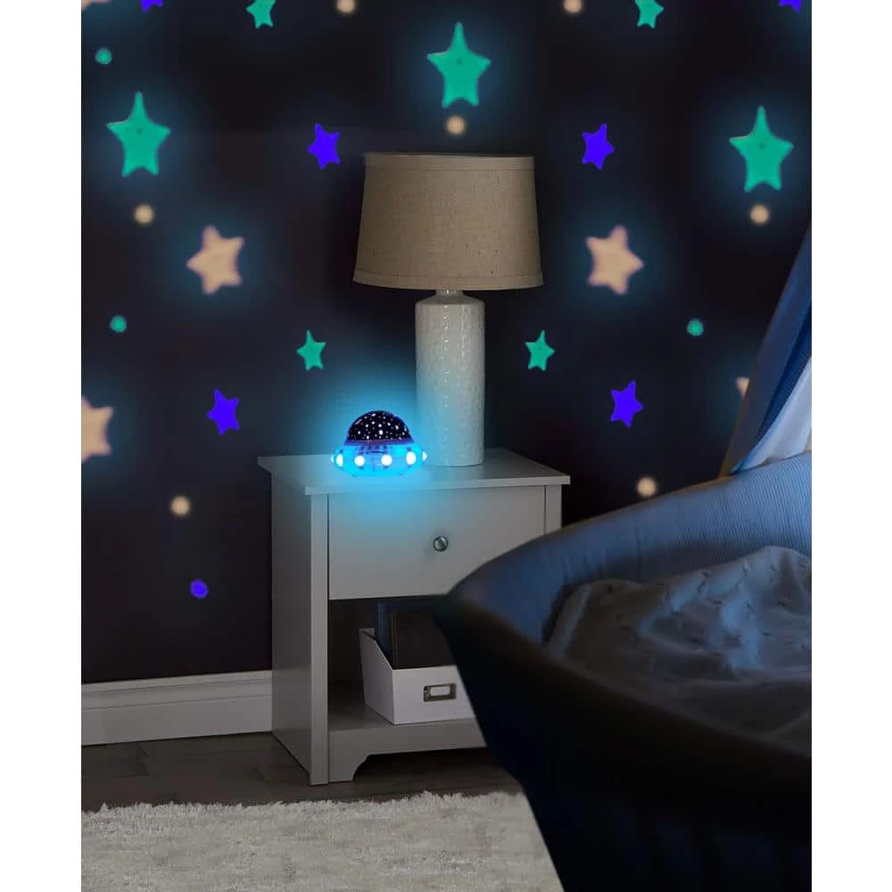 Multi-Function Blue, Red, Green Musical Battery-operated Stars Baby Indoor Light Show Projector by LINSAY 5 Multi-Function Blue, Red, Green Musical Battery-operated Stars Baby Indoor Light Show Projector by LINSAY - Image 3