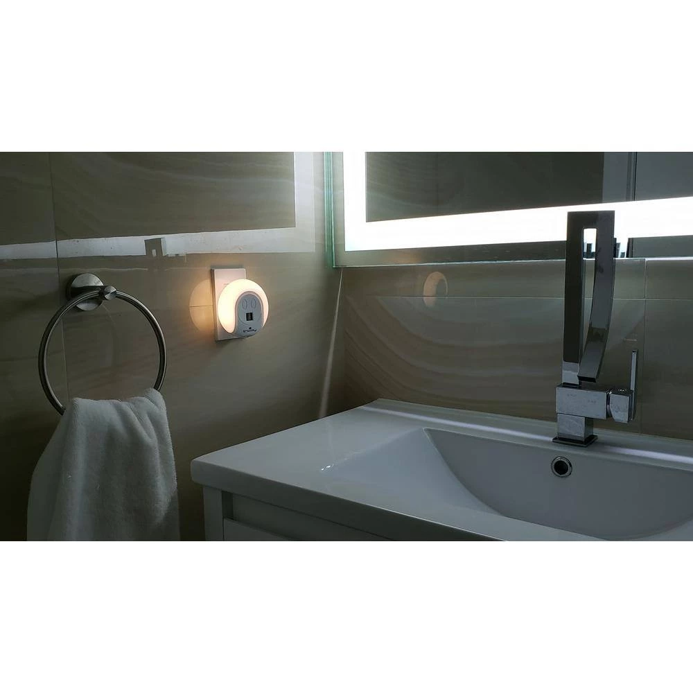 Smart 2 USB Charger 15 Amp Charging Station LED Lamp Wall Sensor by LINSAY 4 Smart 2 USB Charger 15 Amp Charging Station LED Lamp Wall Sensor by LINSAY - Image 2