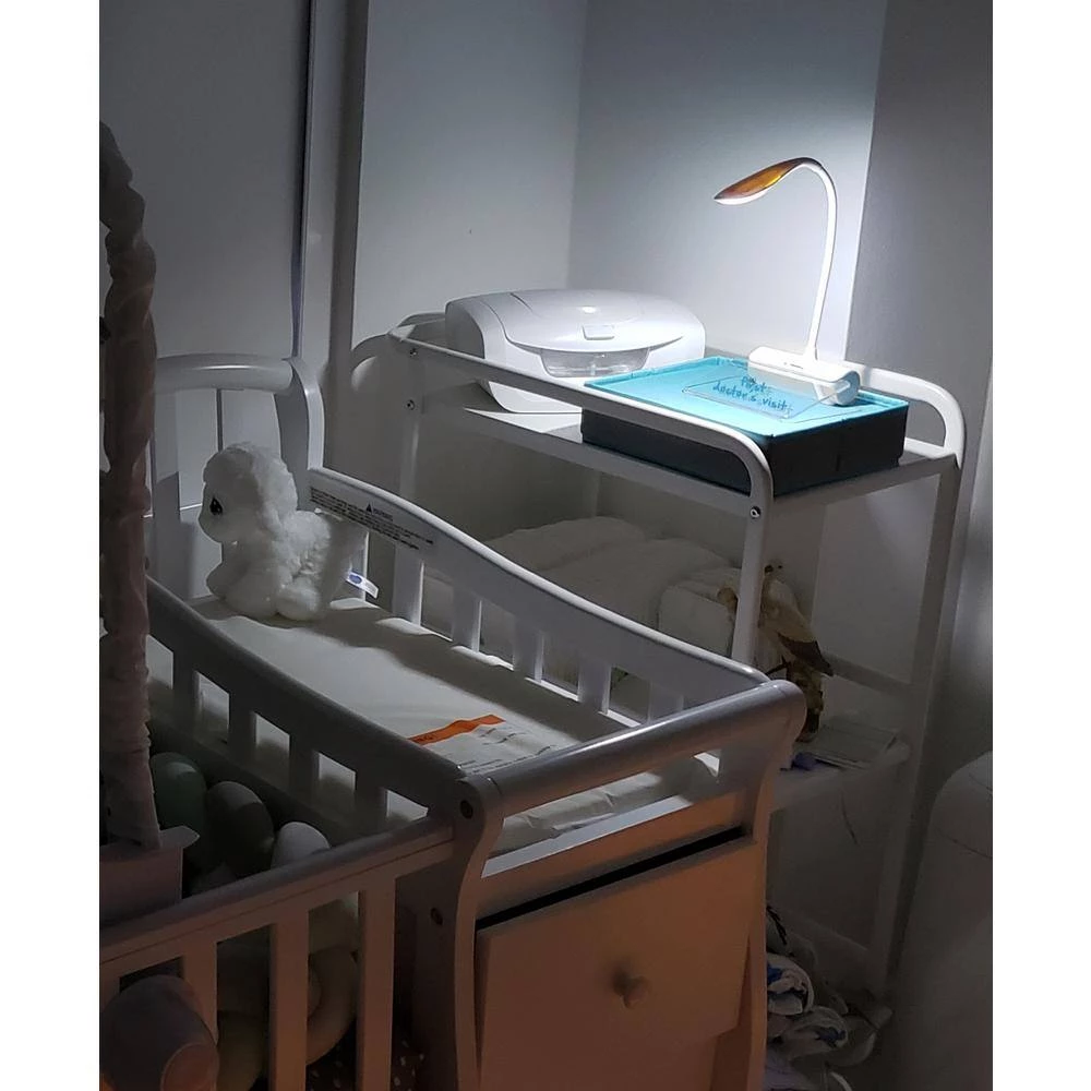 Smart LED Lamp Touch with 2 USB Charger Port Slot Multi-Charging Station Notepad Light Blue Incandescent and Night Light by LINSAY 7 Smart LED Lamp Touch with 2 USB Charger Port Slot Multi-Charging Station Notepad Light Blue Incandescent and Night Light by LINSAY - Image 5