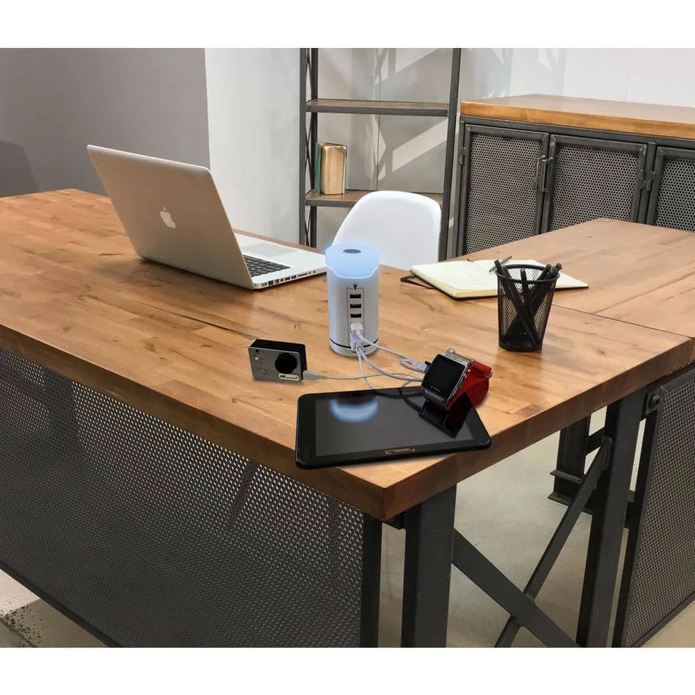 Smart 6 USB Charger 15 Amp Charging Station LED Touch Multi Color Lamp Desktop by LINSAY 5 Smart 6 USB Charger 15 Amp Charging Station LED Touch Multi Color Lamp Desktop by LINSAY - Image 3