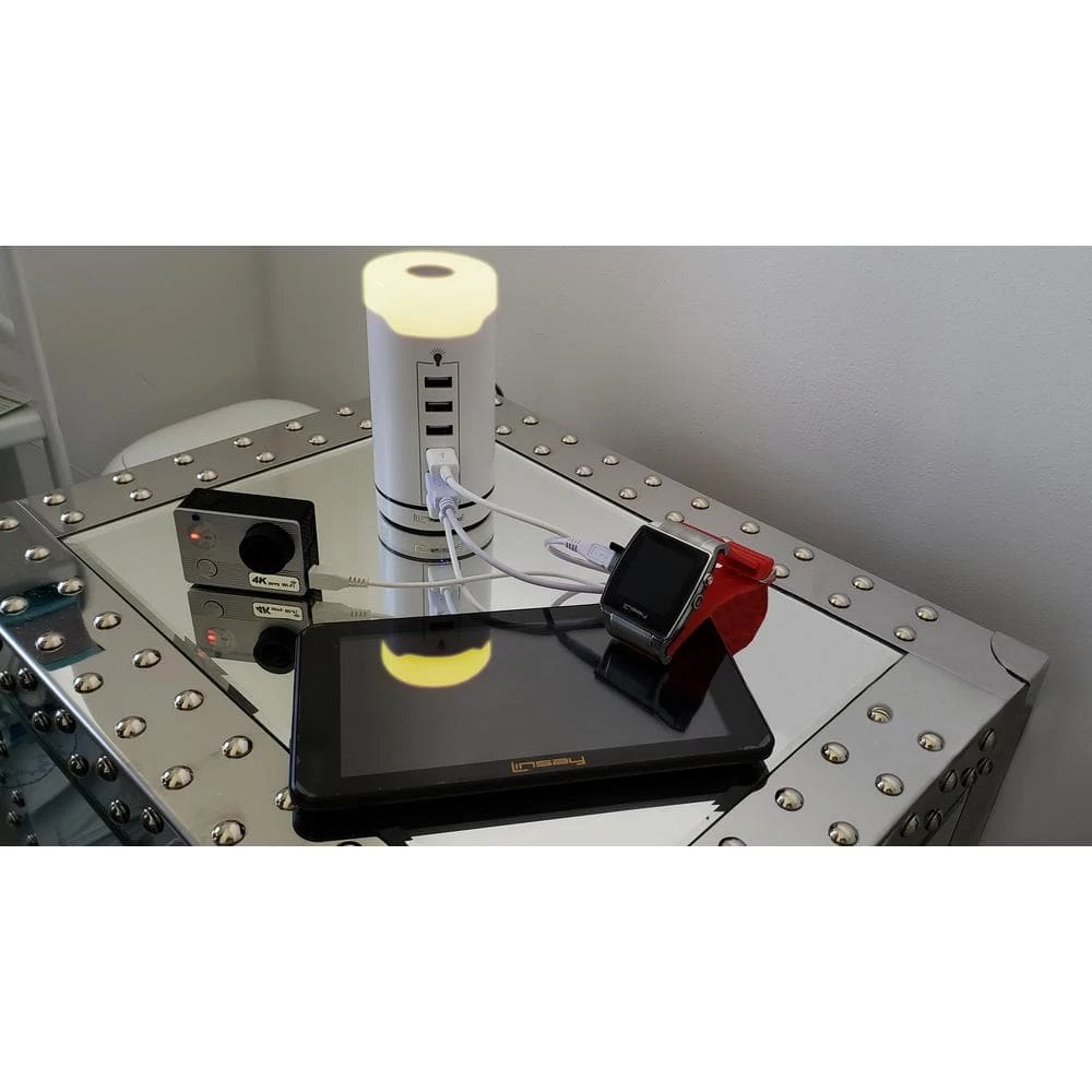 Smart 6 USB Charger 15 Amp Charging Station LED Touch Multi Color Lamp Desktop by LINSAY 4 Smart 6 USB Charger 15 Amp Charging Station LED Touch Multi Color Lamp Desktop by LINSAY - Image 2