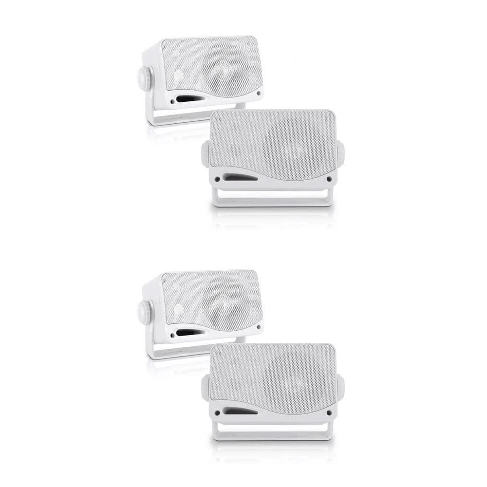 3.5 in. 3-Way Marine Audio Speakers Outdoor Weatherproof (2-Pair) by Pyle 3 3.5 in. 3-Way Marine Audio Speakers Outdoor Weatherproof (2-Pair) by Pyle
