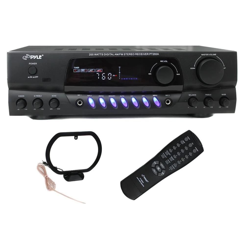 Four 200-Watt Outdoor Speakers Plus PT260A 200-Watt Stereo Theater Receiver by Pyle 6 Four 200-Watt Outdoor Speakers Plus PT260A 200-Watt Stereo Theater Receiver by Pyle - Image 4