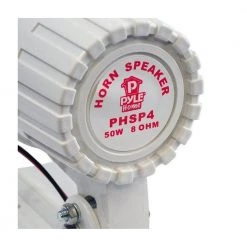 6 in. 50-Watt Indoor/Outdoor Waterproof Home PA Horn Speaker (4-Pack) by Pyle 9 6 in. 50-Watt Indoor/Outdoor Waterproof Home PA Horn Speaker (4-Pack) by Pyle -Cheap parkworld Store white pyle speakers 4 x phsp4 4f 1000