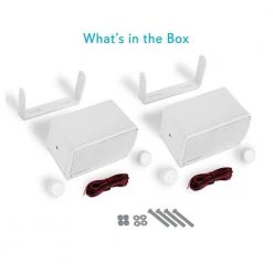 3.5 in. 3-Way Marine Audio Speakers Outdoor Weatherproof (8-Pair) by Pyle -Cheap parkworld Store white pyle speakers 8 x plmr24 44 1000