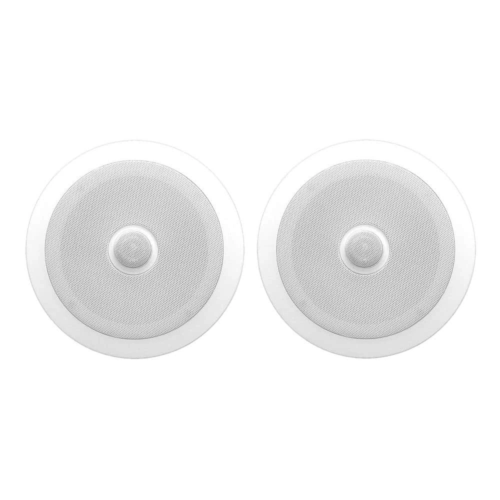 6.5 in. 250-Watt 2-Way Round In-Wall/Ceiling Home 2 Speaker System by Pyle 3 6.5 in. 250-Watt 2-Way Round In-Wall/Ceiling Home 2 Speaker System by Pyle