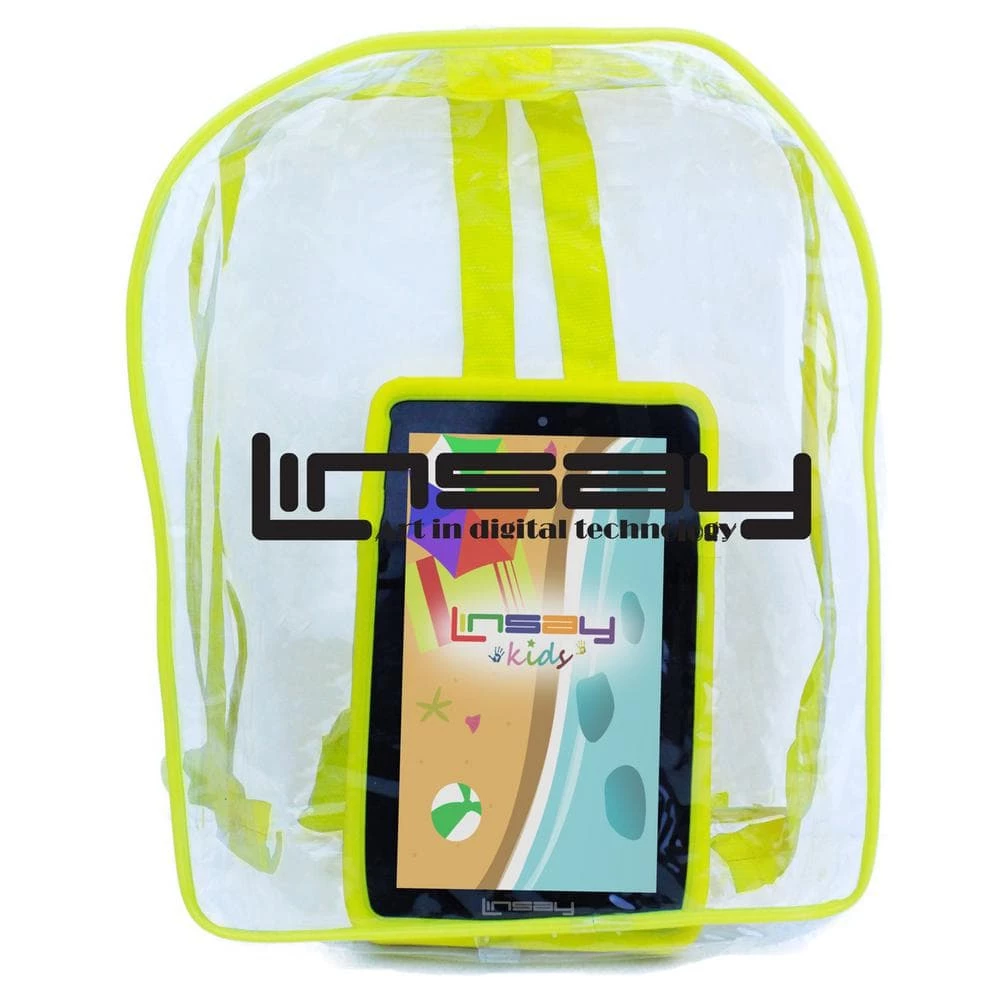 7 in. 2GB RAM 32GB Android 12 Quad Core Tablet with Yellow Kids Defender Case and Backpack by LINSAY 3 7 in. 2GB RAM 32GB Android 12 Quad Core Tablet with Yellow Kids Defender Case and Backpack by LINSAY