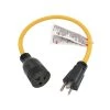 125-Volt 20 Amp 2 ft. 12/3 SJTW NEMA 5-20 Extension Cord Adapter NEMA 5-20P to 5-15R (T-Blade 5-20R) by parkworld 2 125-Volt 20 Amp 2 ft. 12/3 SJTW NEMA 5-20 Extension Cord Adapter NEMA 5-20P to 5-15R (T-Blade 5-20R) by parkworld -Cheap parkworld Store yellow parkworld general purpose cords 62183a 64 1000
