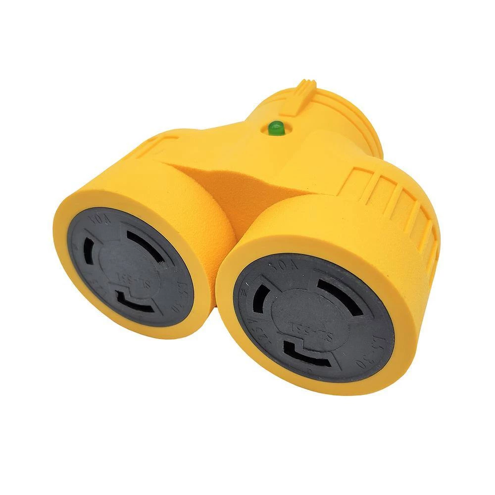 Generator 30 Amp Twist Lock 3-Prong Plug to 2X 30 Amp 125-Volt Outlets Splitter Adapter NEMA L5-30P to (2) L5-30R by parkworld 4 Generator 30 Amp Twist Lock 3-Prong Plug to 2X 30 Amp 125-Volt Outlets Splitter Adapter NEMA L5-30P to (2) L5-30R by parkworld - Image 2