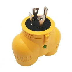 Generator 20 Amp 4-Prong Locking Plug to 2x 20 Amp T-Blade Outlet Splitter V-Adapter NEMA L14-20P to (2) 5-20R/5-15R by parkworld 7 Generator 20 Amp 4-Prong Locking Plug to 2x 20 Amp T-Blade Outlet Splitter V-Adapter NEMA L14-20P to (2) 5-20R/5-15R by parkworld -Cheap parkworld Store yellow parkworld plug adapters 60868 4f 1000