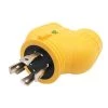 Generator 30 Amp 4-Prong Locking Plug to 2x 20 Amp T-Blade Outlet Splitter V-Adapter NEMA L14-30P to (2) 5-20R/5-15R by parkworld 2 Generator 30 Amp 4-Prong Locking Plug to 2x 20 Amp T-Blade Outlet Splitter V-Adapter NEMA L14-30P to (2) 5-20R/5-15R by parkworld -Cheap parkworld Store yellow parkworld plug adapters 60875 64 1000