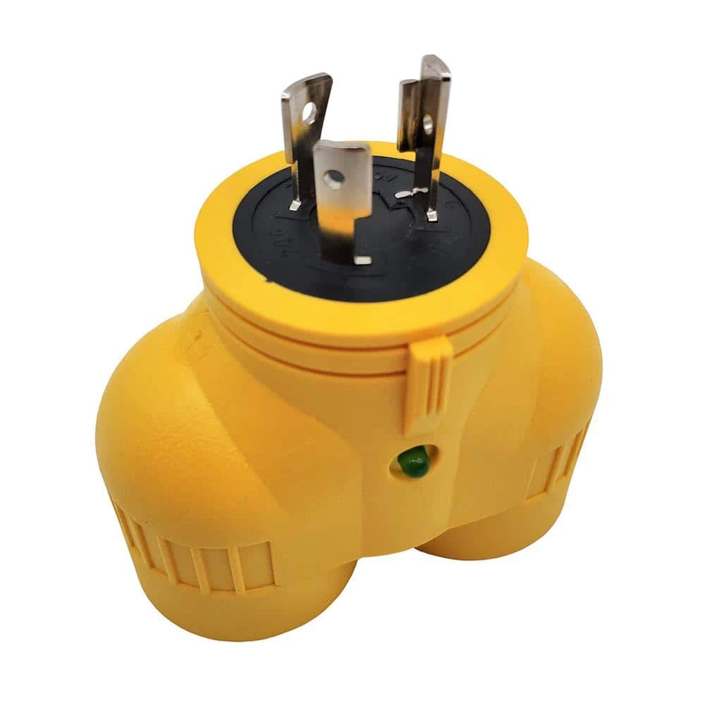 20 Amp 3-Prong Locking L6-20 Plug to 2x L6-20R 20 Amp 250-Volt Outlet Splitter V-Adapter (NEMA L6-20P to (2) L6-20R) by parkworld 5 20 Amp 3-Prong Locking L6-20 Plug to 2x L6-20R 20 Amp 250-Volt Outlet Splitter V-Adapter (NEMA L6-20P to (2) L6-20R) by parkworld - Image 3