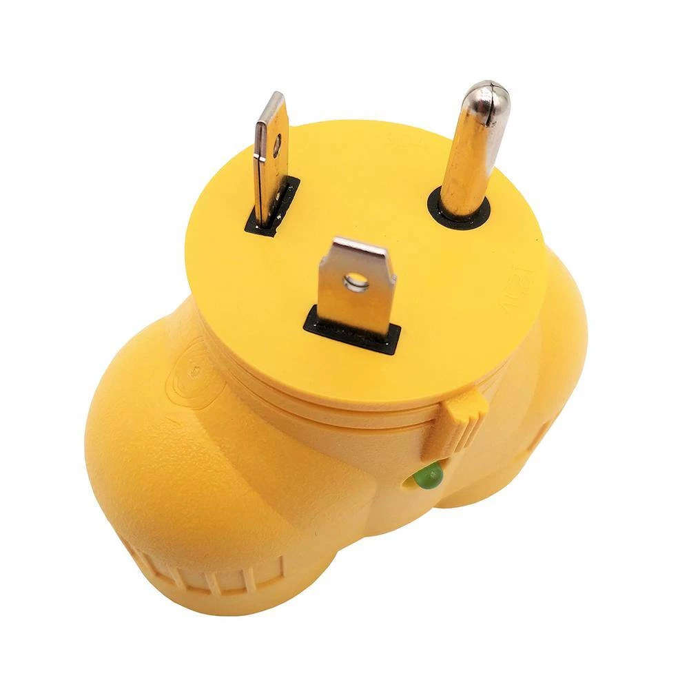 RV/Travel Trailer 30 Amp 125-Volt Plug to 2x RV 30 Amp TT-30R Outlet Splitter V-Adapter (NEMA TT-30P to (2)TT-30R) by parkworld 5 RV/Travel Trailer 30 Amp 125-Volt Plug to 2x RV 30 Amp TT-30R Outlet Splitter V-Adapter (NEMA TT-30P to (2)TT-30R) by parkworld - Image 3