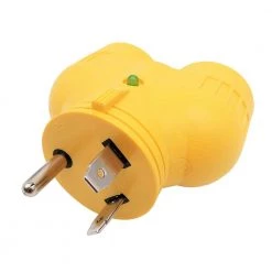 RV/Travel Trailer 30 Amp 125-Volt Plug to 2x RV 30 Amp TT-30R Outlet Splitter V-Adapter (NEMA TT-30P to (2)TT-30R) by parkworld