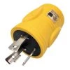 Generator 30 Amp 3-Pong Locking NEMA L5-30P Plug to RV 30 Amp TT-30R Outlet Splitter Adapter L5-30P to TT-30R, Yellow by parkworld -Cheap parkworld Store yellow parkworld plug adapters 691586y 64 1000