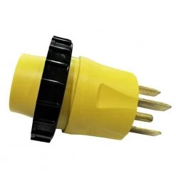 RV 50 Amp 4-Prong 14-50P Plug to 30 Amp Shore Power 3-Prong Locking L5-30R Outlet Splitter Adapter(14-50P to L5-30R) by parkworld