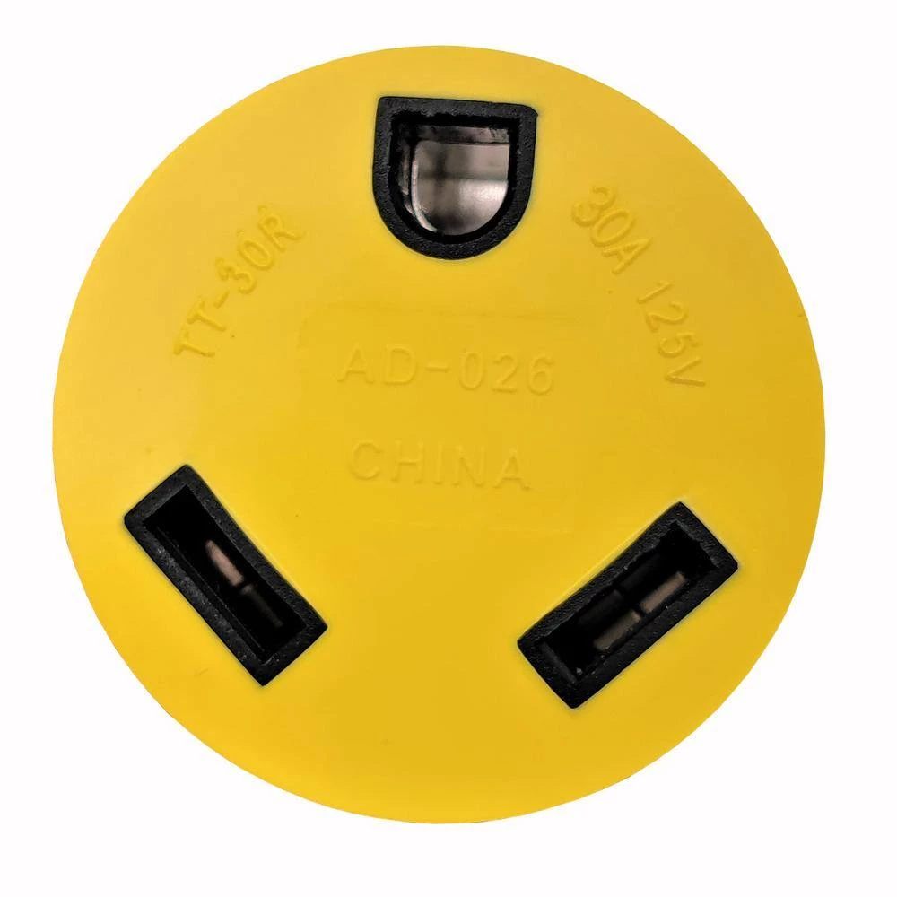 Generator 30 Amp to RV 30 Amp Power Adapter NEMA L14-30P to TT-30R Locking 4-Prong Plug to RV 3-Prong Outlet Yellow by parkworld 6 Generator 30 Amp to RV 30 Amp Power Adapter NEMA L14-30P to TT-30R Locking 4-Prong Plug to RV 3-Prong Outlet Yellow by parkworld - Image 4