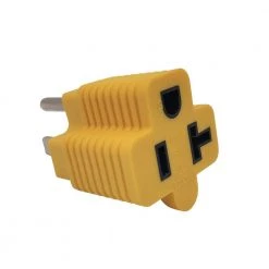 Household 15 Amp 125-Volt Plug to 20 Amp T-Blade Female Outlet NEMA 5-15P to 5-20R/5-15R Travel Adapter by parkworld