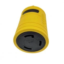 Generator 30 Amp Locking 4-Prong L14-30P Plug to 30 Amp 3-Prong L5-30R Outlet Splitter Adapter(NEMA L14-30P to L5-30R) by parkworld -Cheap parkworld Store yellow parkworld plug adapters 884913 1f 1000