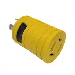Generator 30 Amp 4-Prong Locking NEMA L14-30P Plug to 20 Amp 4-Prong Locking L14-20R Outlet Splitters Generator Adapter by parkworld -Cheap parkworld Store yellow parkworld plug adapters 884982 4f 1000