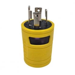 Generator 30 Amp 4-Prong Locking NEMA L14-30P Plug to 20 Amp 4-Prong Locking L14-20R Outlet Splitters Generator Adapter by parkworld