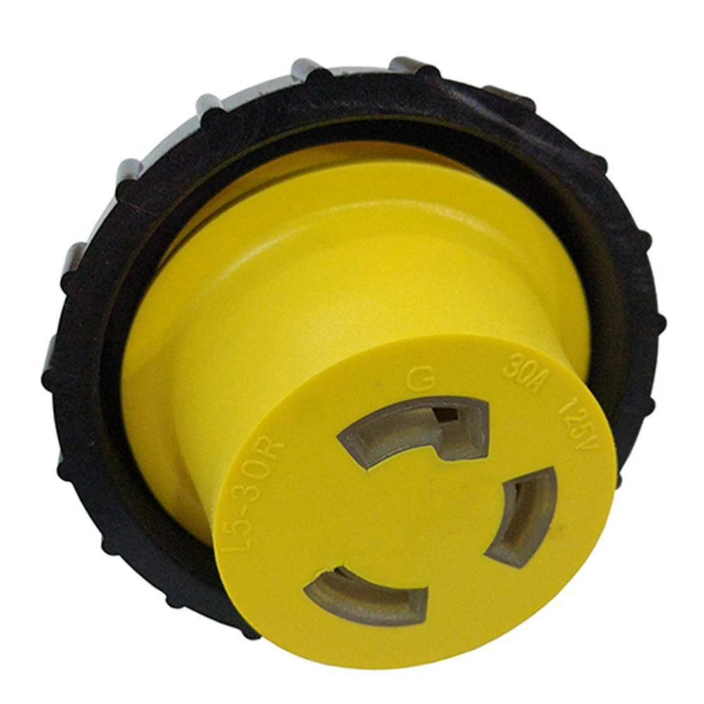 Generator 30 Amp 4-Prong Locking NEMA L14-30P Plug to 30 Amp Shore Power 3-Prong Locking L5-30R Outlet Splitter Adapter by parkworld 4 Generator 30 Amp 4-Prong Locking NEMA L14-30P Plug to 30 Amp Shore Power 3-Prong Locking L5-30R Outlet Splitter Adapter by parkworld - Image 2